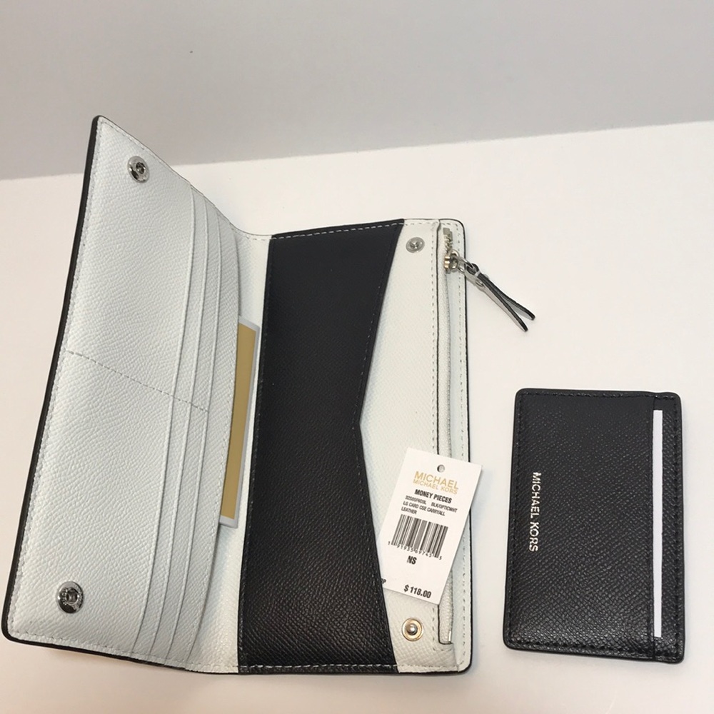 Michael Kors carryall card case leather wallet - Picture 7 of 7